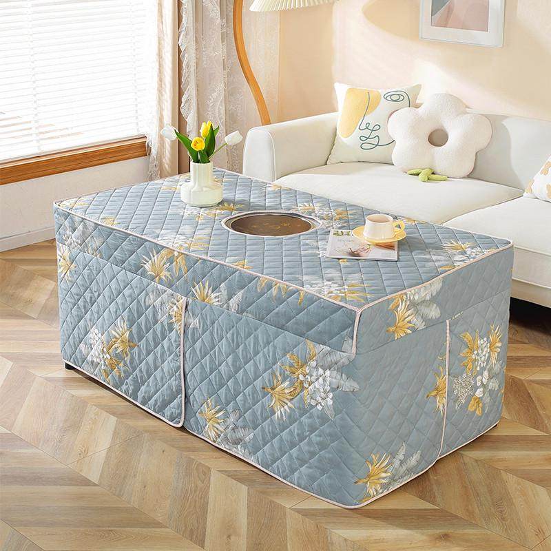 新款加厚烤火桌子罩套长方形开洞火锅电炉罩取暖桌电烤炉茶几桌布,居家布艺,烤火罩,淘宝优惠券,粉丝福利购,淘宝优惠卷