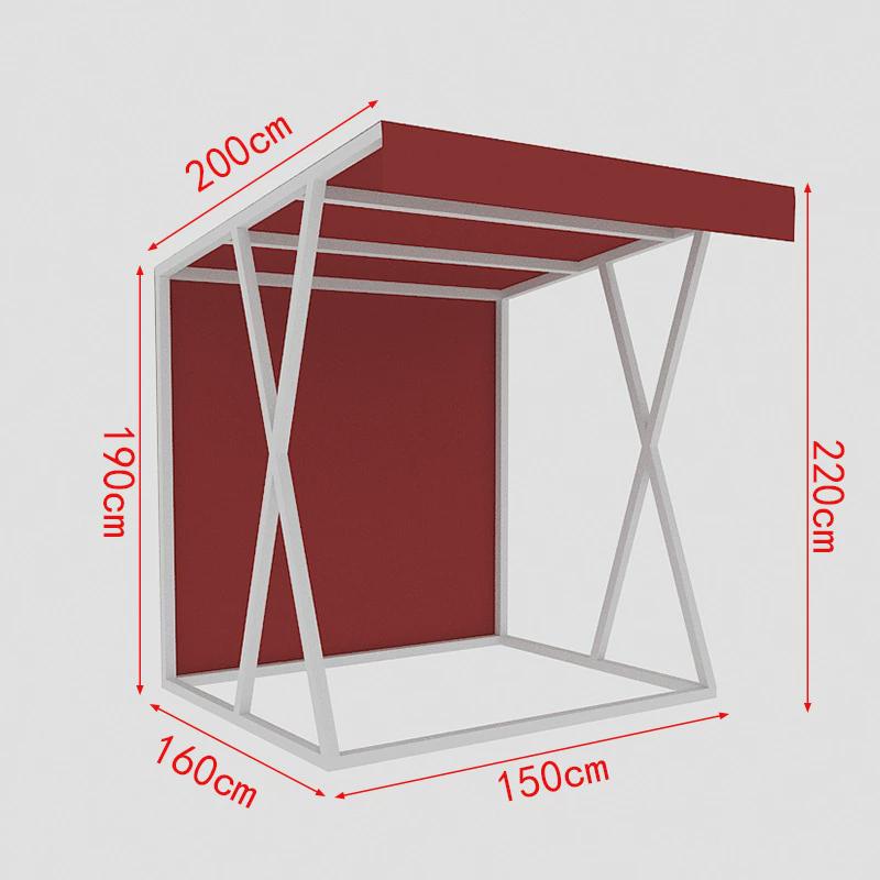市集摊位架美食小吃户外摆摊售卖车商场铁艺花车促销活动展示棚架