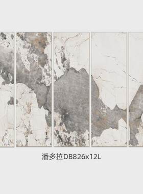 佛山图案纹连岩板背景墙800*2600 客厅背景墙砖酒店大堂背景瓷砖