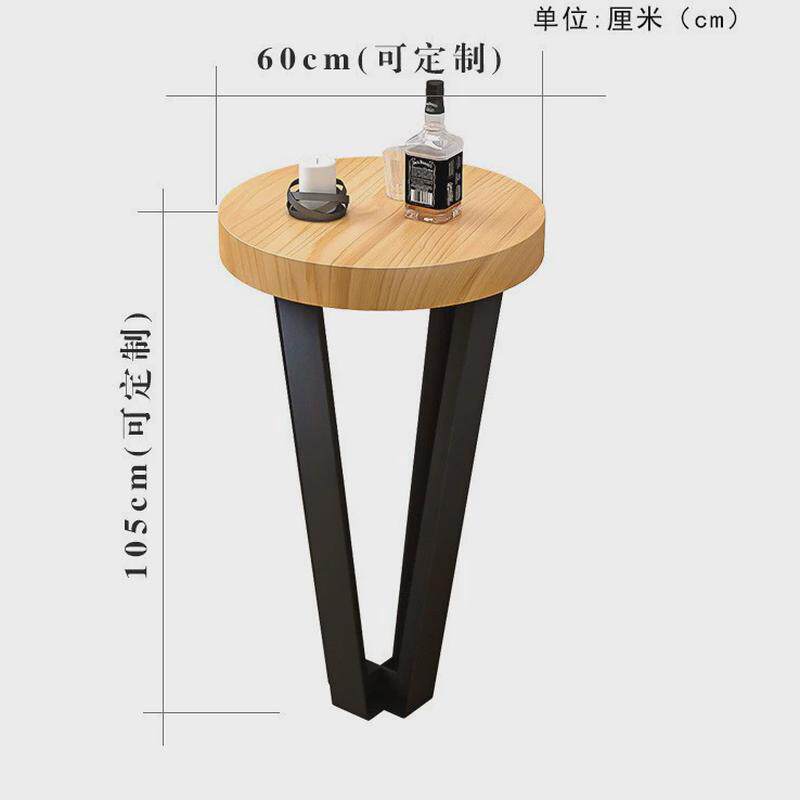 酒吧实木北欧高脚椅创意吧台椅酒吧桌椅组合休闲凳咖啡厅个性铁艺