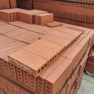 多孔砖广场地面仿古烧结砖红色烧结砖透水砖建材砌筑材料