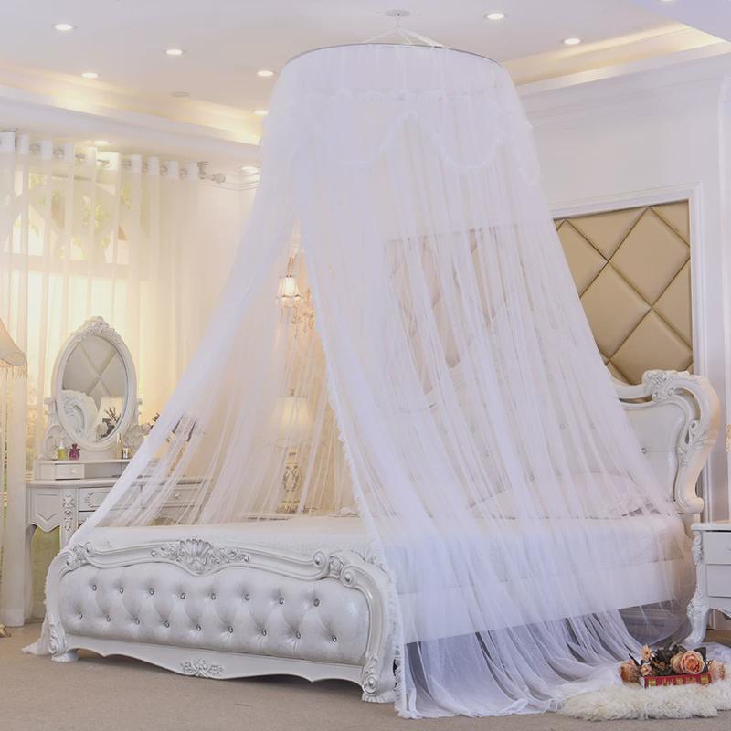 19ek圆顶蚊帐家用用款1.8米双人1.5m床2m大床通吸顶公主风单人床1