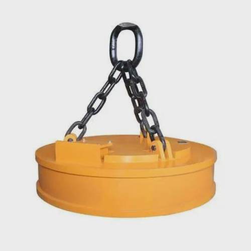 起重电磁铁厂家供应产地山东圆形电磁吸盘废钢起重电磁铁起重机