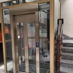 加工曳引式复式家用透明电梯别墅住宅按钮控制轻奢风乘客电梯