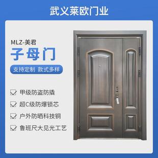 简约安全10公分厚度单门甲级配置进户门防火防盗家用入户门子母门