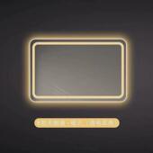 浴室卫生间智能带灯触摸屏方形镜子led发光化妆台洗手间防雾新品