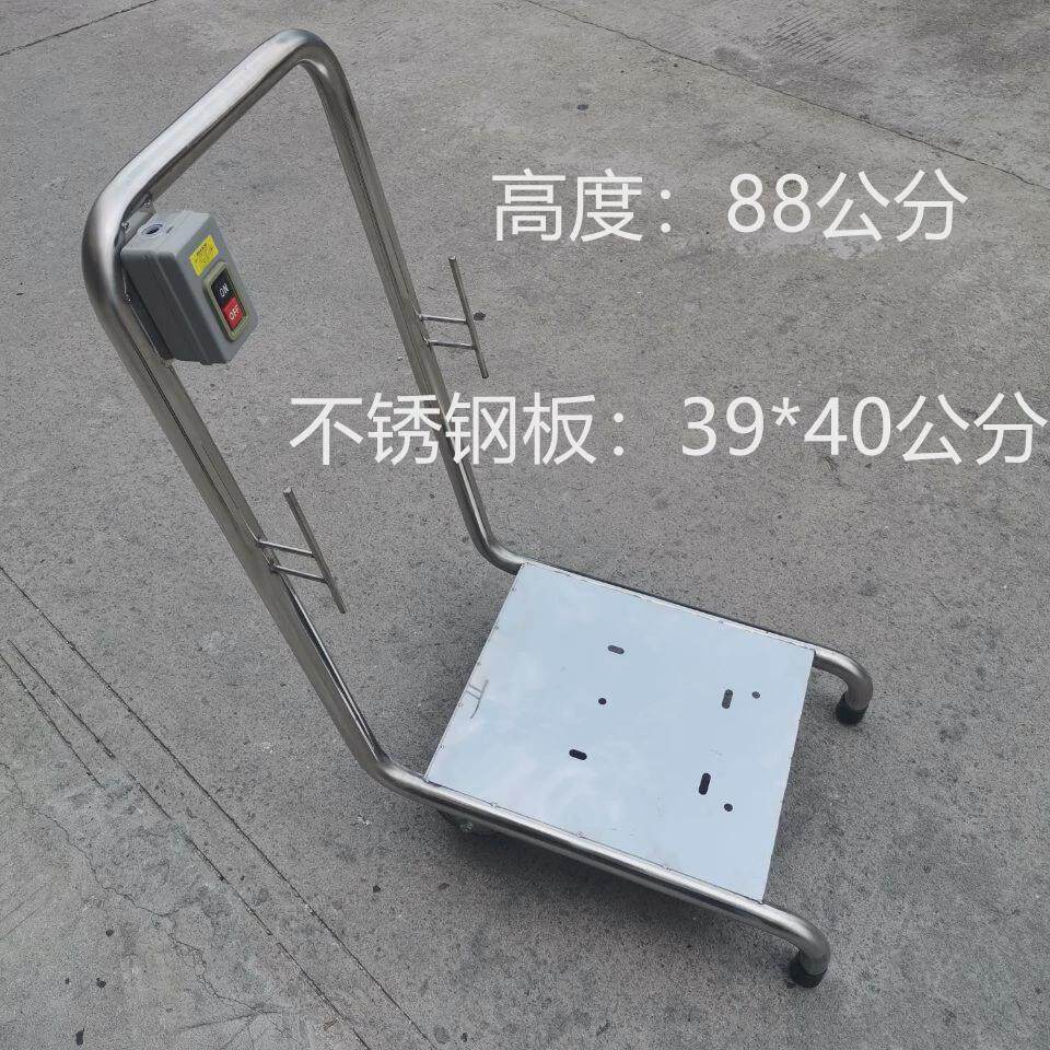 游泳池水泵吸污 放水泵手推车不锈钢带开关 清洁车 吸污机推车