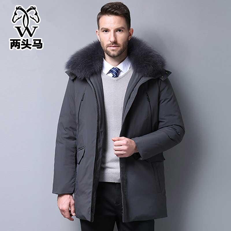 两头马爸爸款羽绒服冬外套
