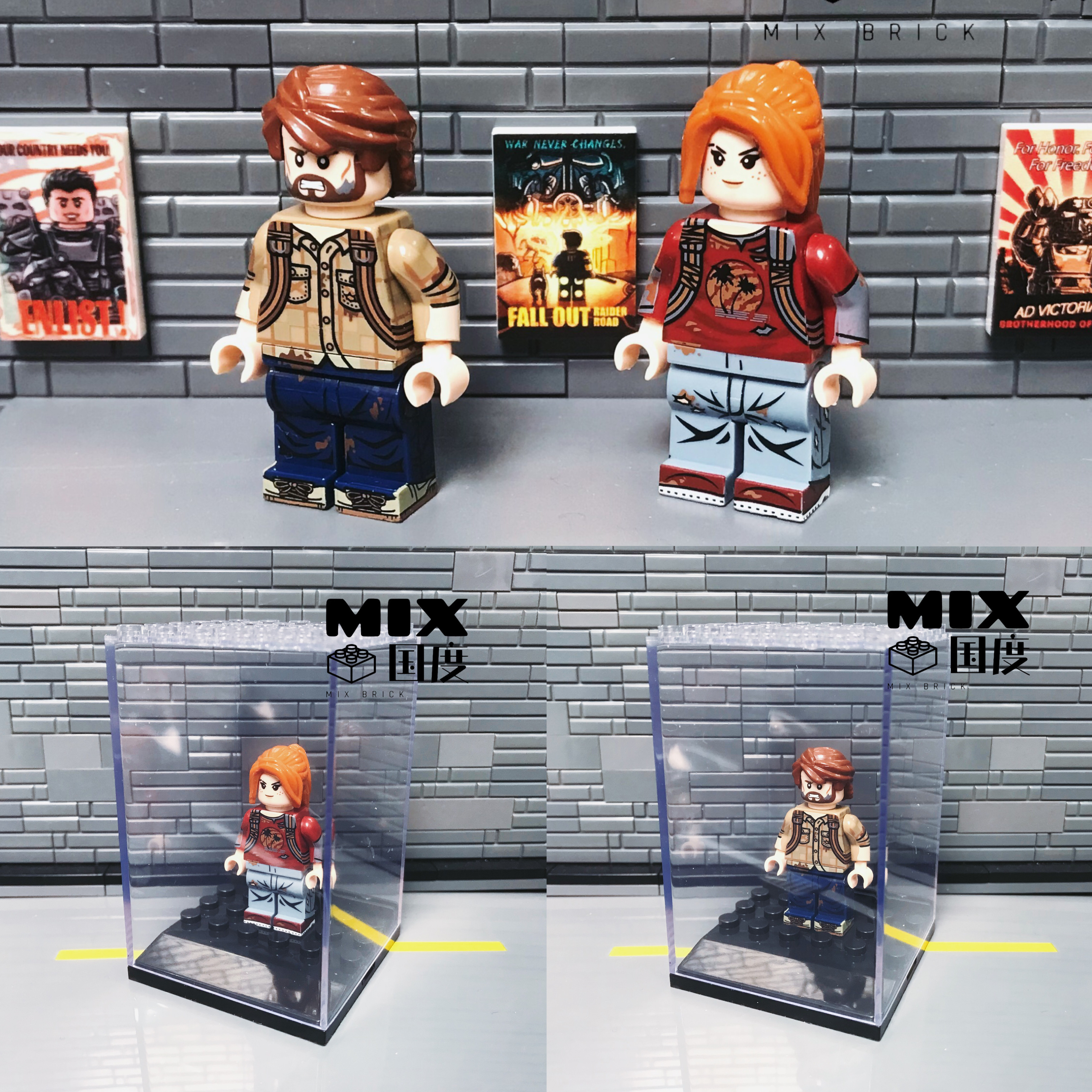 MIX国度乐式最后生还者人仔美剧美国末日乔尔艾莉益智dsy积木玩具