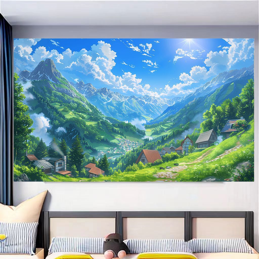 动漫唯美山水天空壁纸风