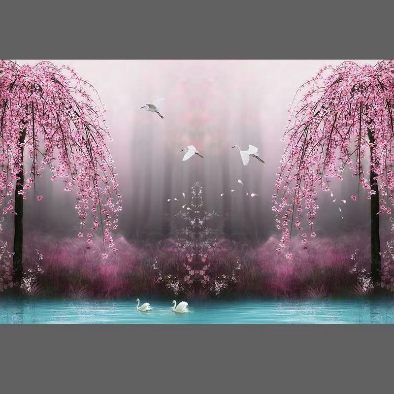 大自然风景墙纸自粘贴装