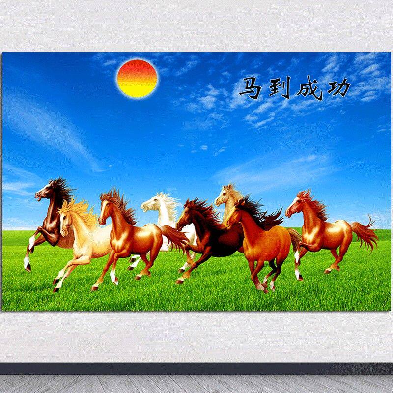 马到成功八骏图镇宅旺业