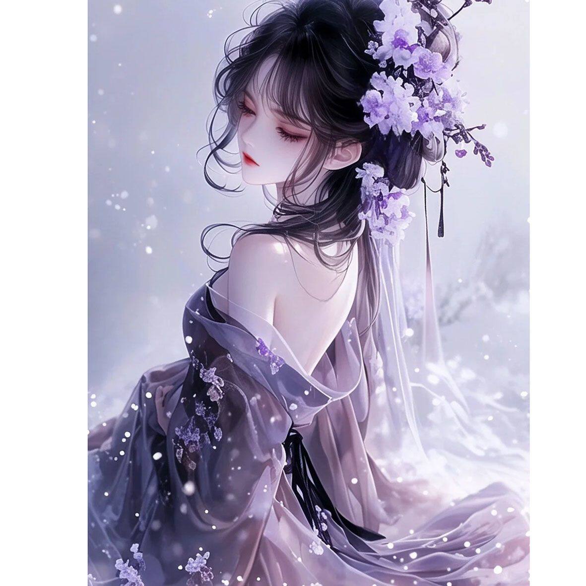 新款紫色系少女自粘防水