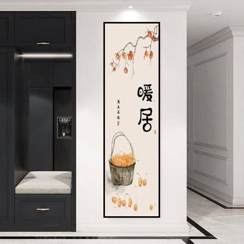 自粘轻奢入户门玄关装饰