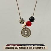 B.treasure斑点纽扣项链复古小众设计简约款 轻奢风锁骨链女