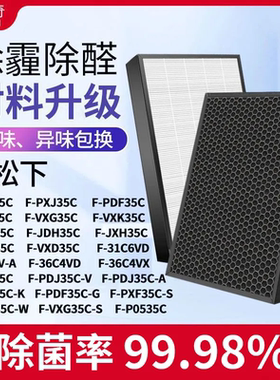 适配松下空气净化器滤芯过滤网F-PDF35C/AAV40V/F-71C6VX2/VR701