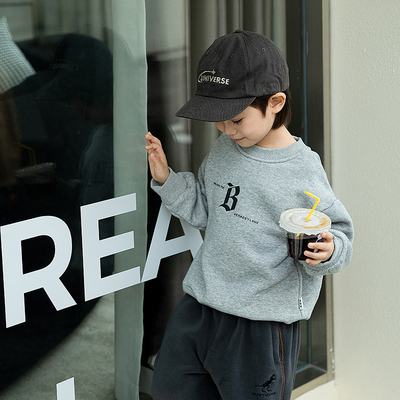 米修叻秋冬男童棉休闲加绒卫衣