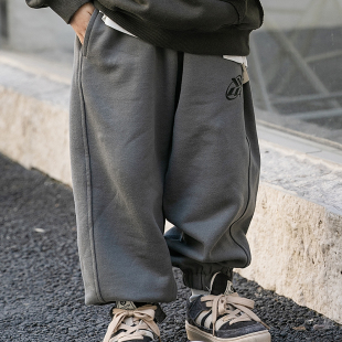 子男童运动裤 宝宝针织卫裤 2025春秋季 男孩休闲裤 新品 米修叻儿童裤