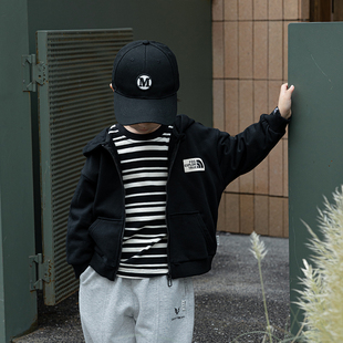 外套 米修叻男童卫衣外套连帽春秋款 开衫 宝宝秋季 7折清仓 拉链衫