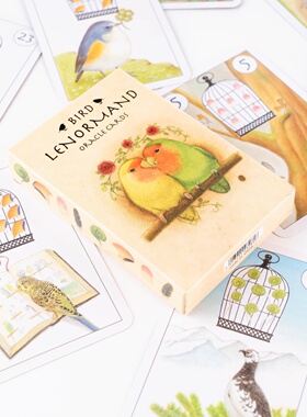 高准确率38张鹦鹉小鸟雷诺曼卡牌 bird lenormand cards