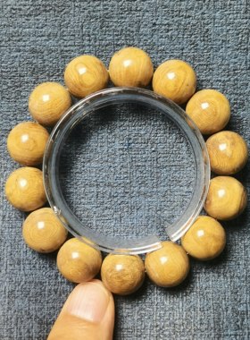 天然海柳石柳保真文玩手串1.6圆珠56克编号E121