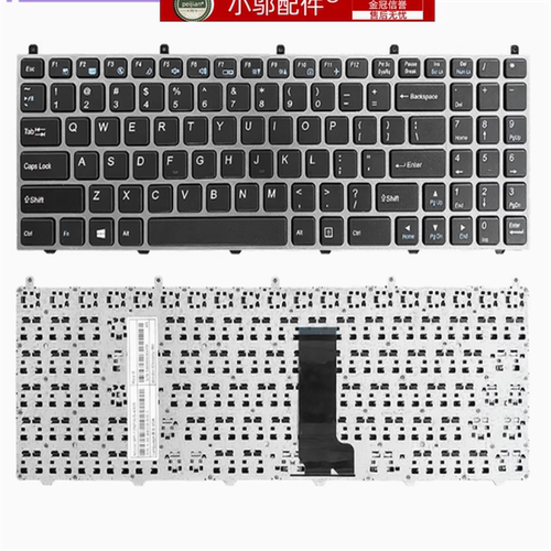 K610C I7 D1 I5 D2适用神舟K590C战神K650C键盘K650D-I5 I7 D1 D2