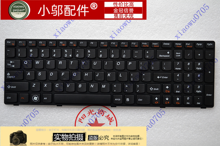 联想V570 V570C V575 Z570 Z575 B570 B575 B570 V580 B580 键盘