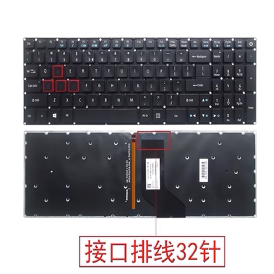 小邬配件适用ACER 宏基 AN515-51 N17C1 N17C7 键盘 G9-591