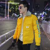 社会精神小伙毛领保暖棉衣棉袄棉服A343-CF50-P138控178白，男装棉衣，电商A343