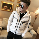 冬季加厚大口袋连帽棉衣外套青少年棉服A343-CF05-P140，男装棉衣，电商A343