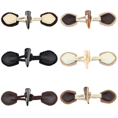 高档大衣扣子女衣服牛角扣时尚