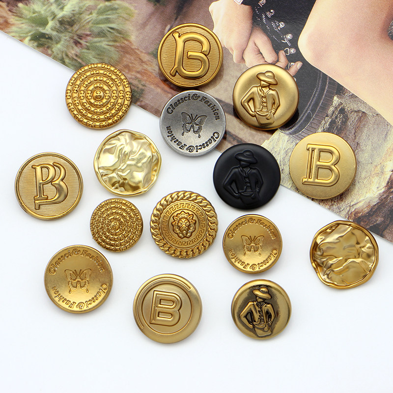 小香复古风纽扣金属扣双面羊绒大衣扣女百搭金色扣子外套衣服钮扣,居家布艺,纽扣,淘宝优惠券,粉丝福利购,淘宝优惠卷