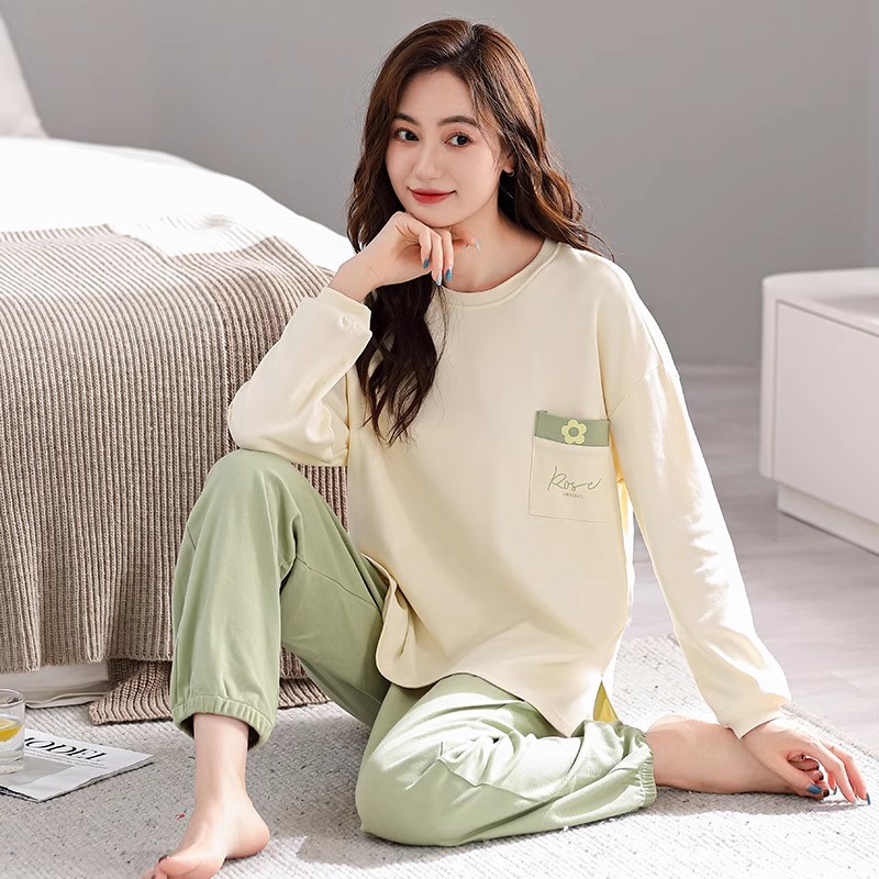 睡衣女春秋长袖纯棉2025新款睡衣/家居服套装