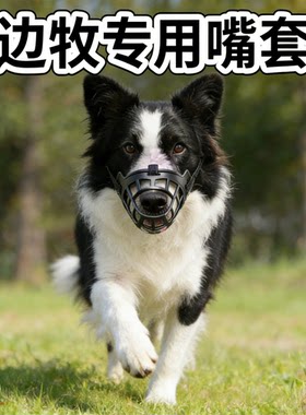 边牧专用防乱吃防咬不掉狗狗嘴套