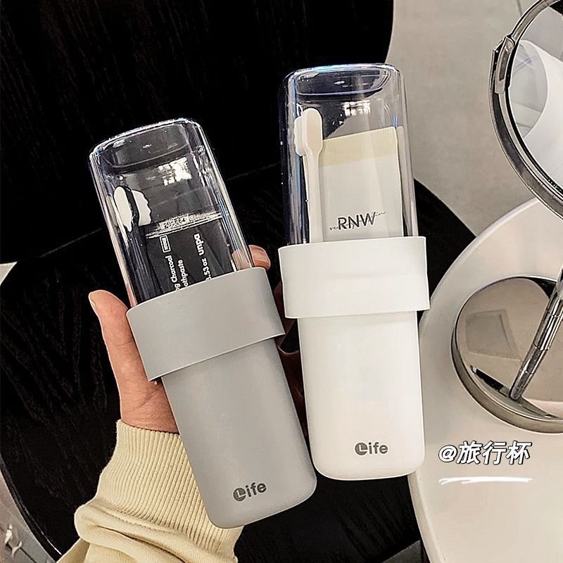 旅行洗漱漱口杯牙缸刷牙漱口家用情侣套装便携式刷牙牙刷收纳盒