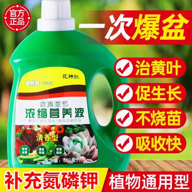 超浓缩植物营养液家庭园艺浓缩清香好吸收绿植花卉多肉通用养花