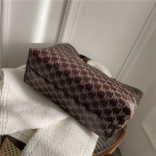 软皮子母大容量单肩包质感通勤包 潮韩版 时尚 托特包女2021秋冬新款