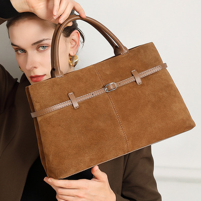 真皮大容量托特包6026