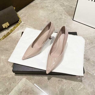 真皮女鞋 268 尖头细跟高跟鞋 女单鞋 609 百搭轻便时尚 2026新款