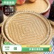 精品手编竹扁竹筛镂空饺子盘家用晾晒竹簸箕圆形小筛子餐厅竹托盘