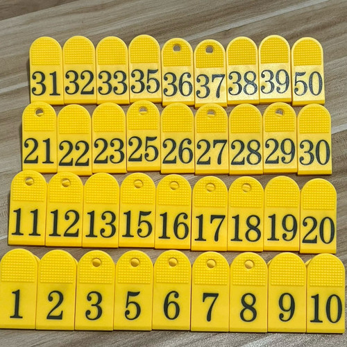 定制号码牌数字夹子饭店上菜