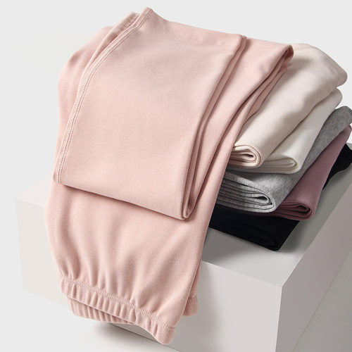 290g磨毛舒绒棉厚秋裤薄绒暖腿裤