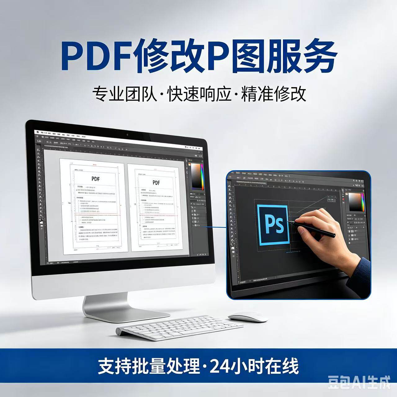 入职优化专业P图无痕修改数字P平面广告设计