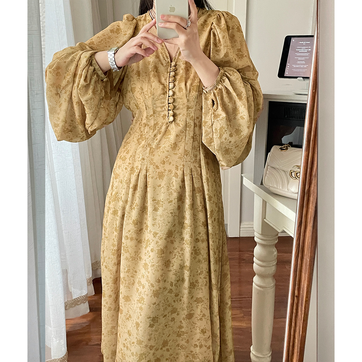 小众仙女裙茶歇连衣裙