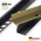 持雍收边瓷砖阳角护墙角包边墙护角封边条收口压条铝合金直角黑色