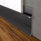 踢脚板地角线墙贴踢脚线铝合金不锈钢贴脚线金属地脚线白色I6 8cm