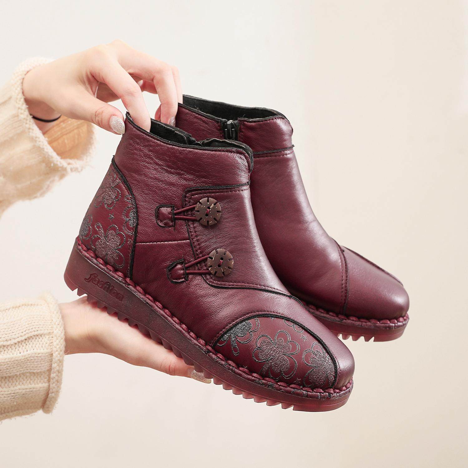 牛筋底民族风特大号老北京布鞋