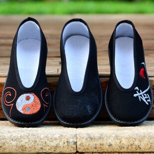 儿童鞋六一表演出鞋古典汉服鞋练武鞋男童鞋元口鞋圆口老北京布鞋