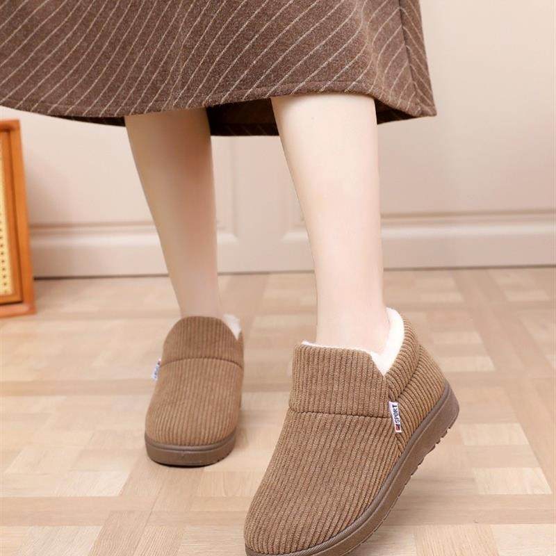 新款老北京布鞋冬季加绒女棉鞋保暖中老年妈妈鞋居家羊毛棉拖外穿,女鞋,棉鞋,淘宝优惠券,粉丝福利购,淘宝优惠卷