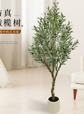 仿真绿植橄榄树落地盆栽